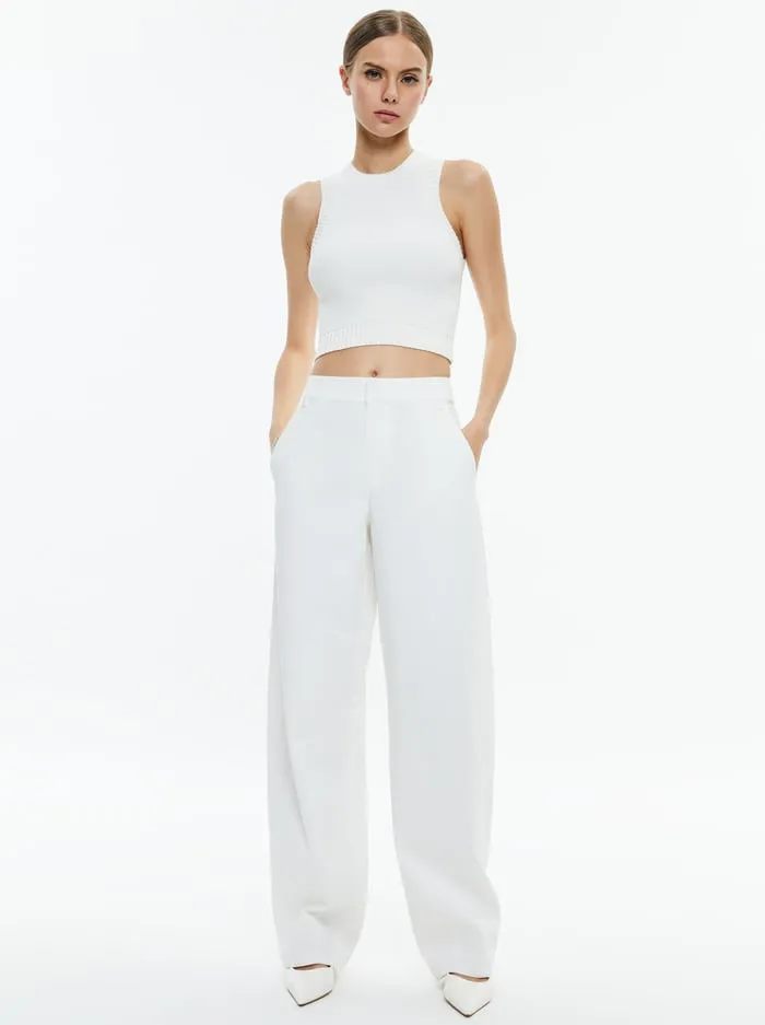 Pants Women Alice Olivia Porter Balloon Trouser Off White