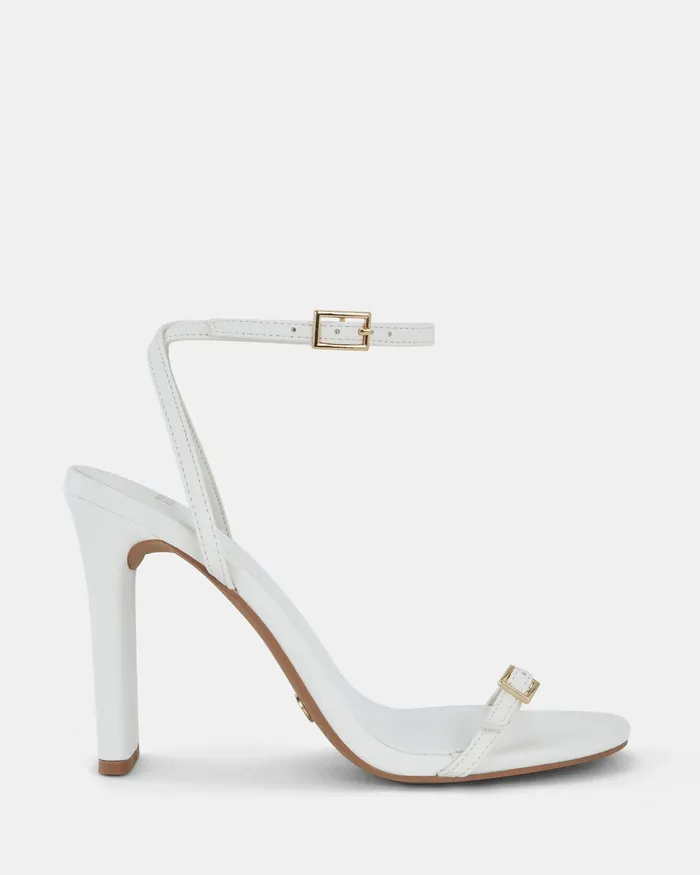 Party Women NALAR WHITE Slim Rectangular Heels NOVO Shoes