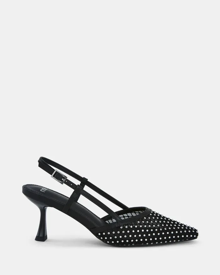 Party Women NOVO Shoes ZAIDAN BLACK Closed Toe Heels
