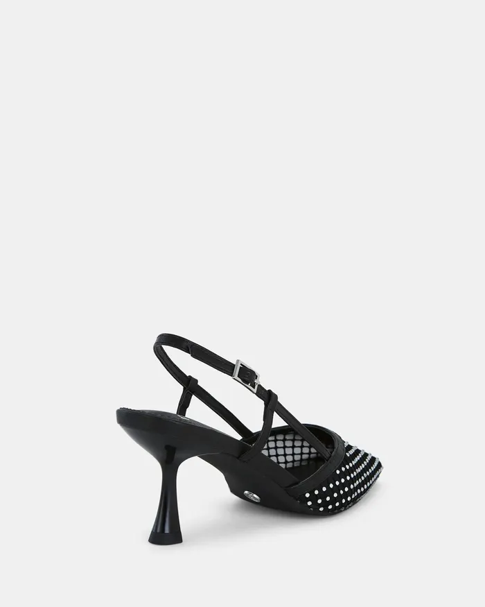 Party Women NOVO Shoes ZAIDAN BLACK Closed Toe Heels