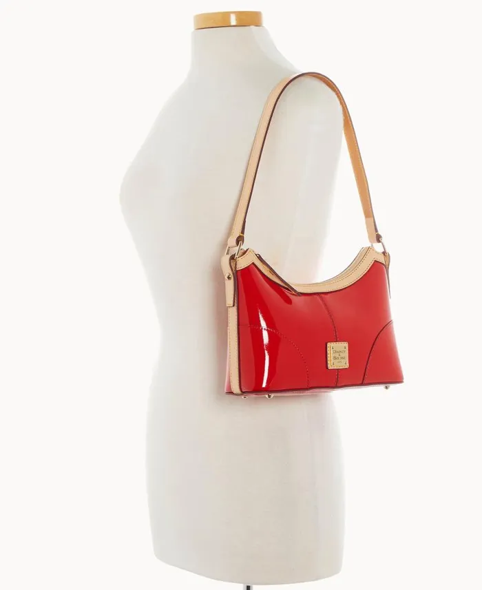 Patent Baguette Red Woman Dooney and Bourke Shoulder Bags Patent Baguette Red Woman Dooney and Bourke Shoulder Bags