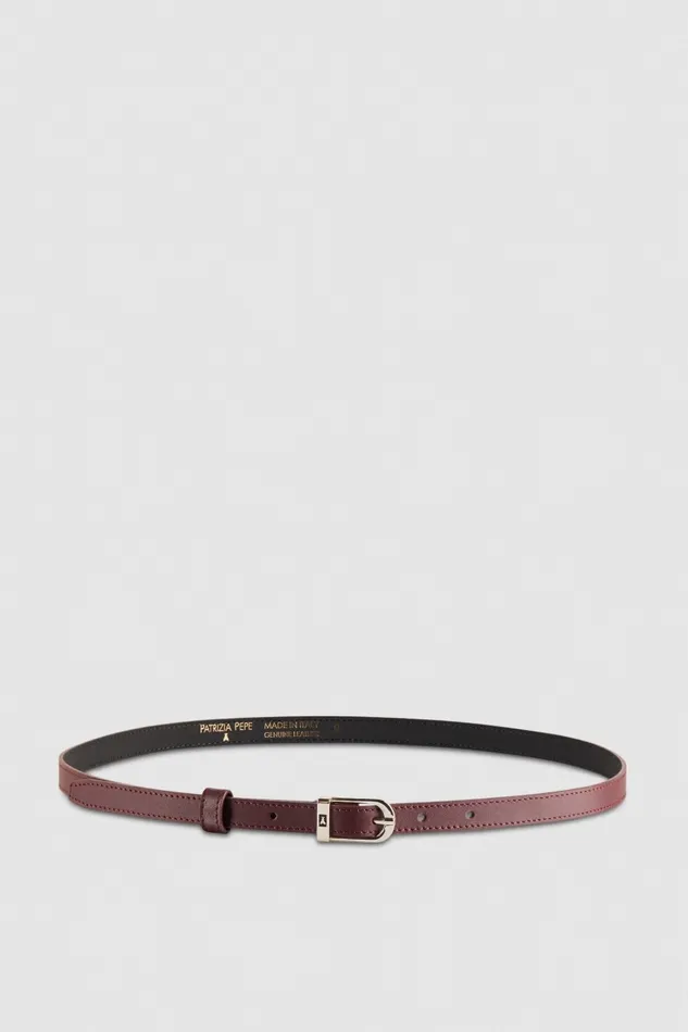 Patrizia Pepe Belts LowWaist Smooth Leather Belt Purple 8211 Women