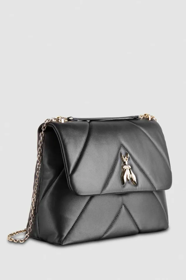 Patrizia Pepe Crossbodys Padded Fly Crossbody Bag Black 8211 Women