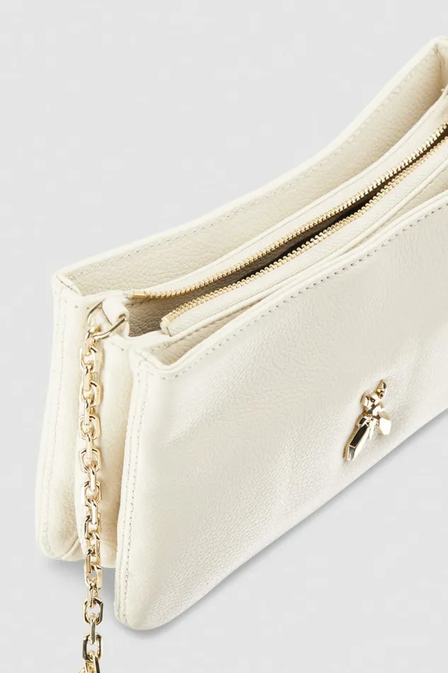 Patrizia Pepe Crossbodys ThreeCompartment Bag With Handles White 8211 Women