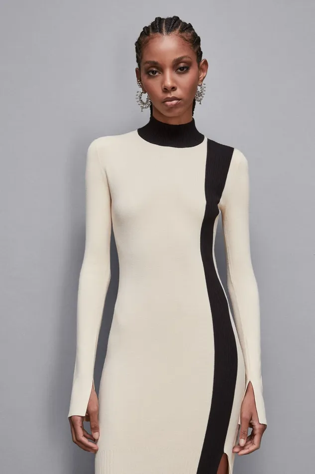 Patrizia Pepe Dresses Viscose Blend Midi Dress Beige 8211 Women