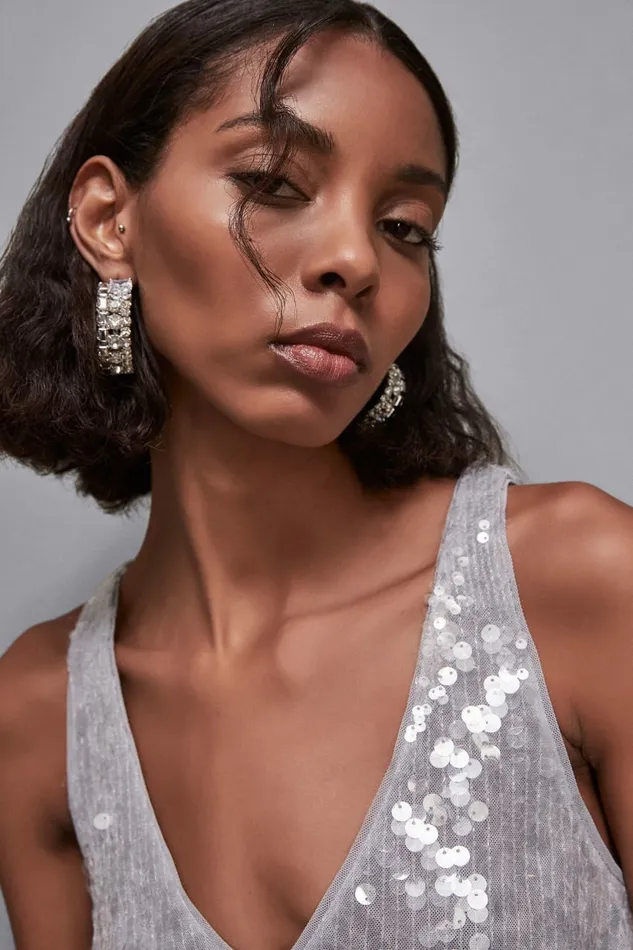 Patrizia Pepe Earrings Diamond Cut Earrings Silver 8211 Women