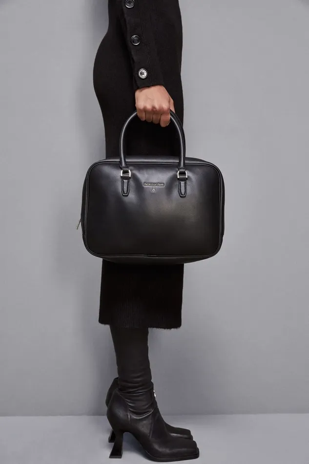 Patrizia Pepe Handbags Leather Shoulder Camera Case With Zipper Black 8211 Women
