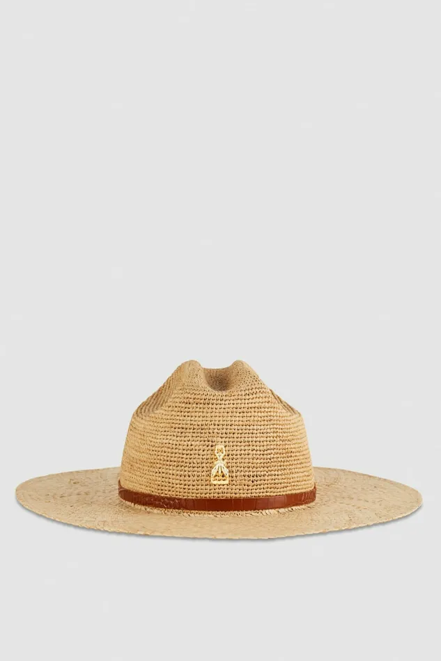 Patrizia Pepe Hats And Gloves Cowboy Hat With Leather Strap White 8211 Women