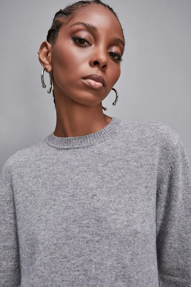 Patrizia Pepe Knitwear Cashmere Jumper Grey 8211 Women