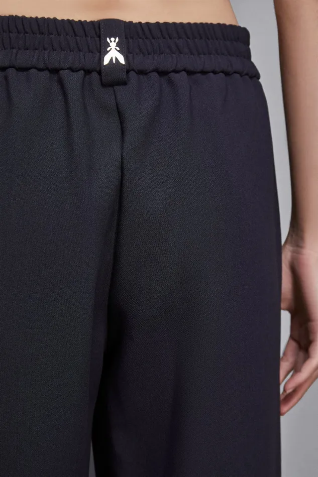 Patrizia Pepe Pants and Jeans BoyfriendCut Pants With Elastic Waistband Blue 8211 Women