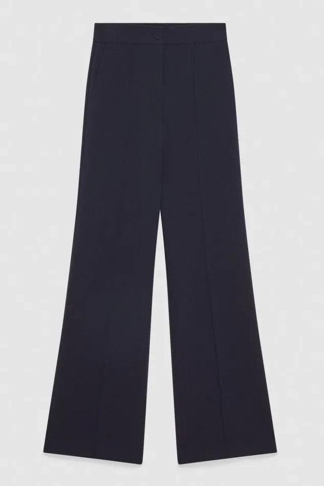 Patrizia Pepe Pants and Jeans BoyfriendCut Pants With Elastic Waistband Blue 8211 Women