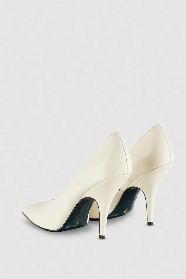 Patrizia Pepe Pumps Smooth Leather Pumps White 8211 Women