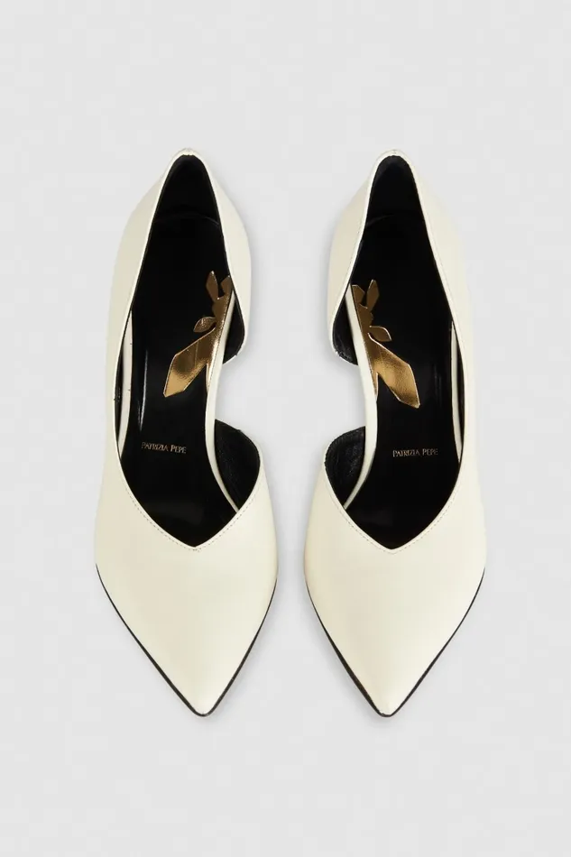 Patrizia Pepe Pumps Smooth Leather Pumps White 8211 Women