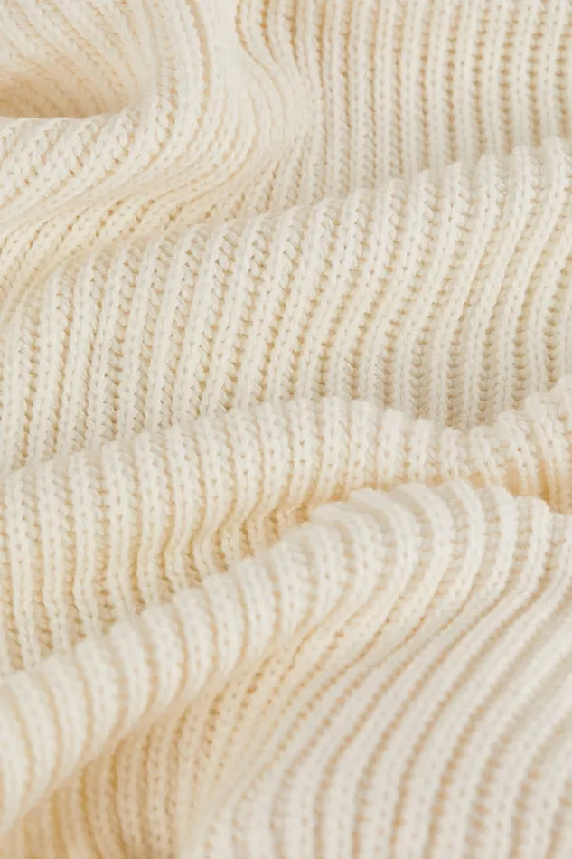 Patrizia Pepe Scarves Ribbed Scarf With Fabric Fringes White 8211 Women