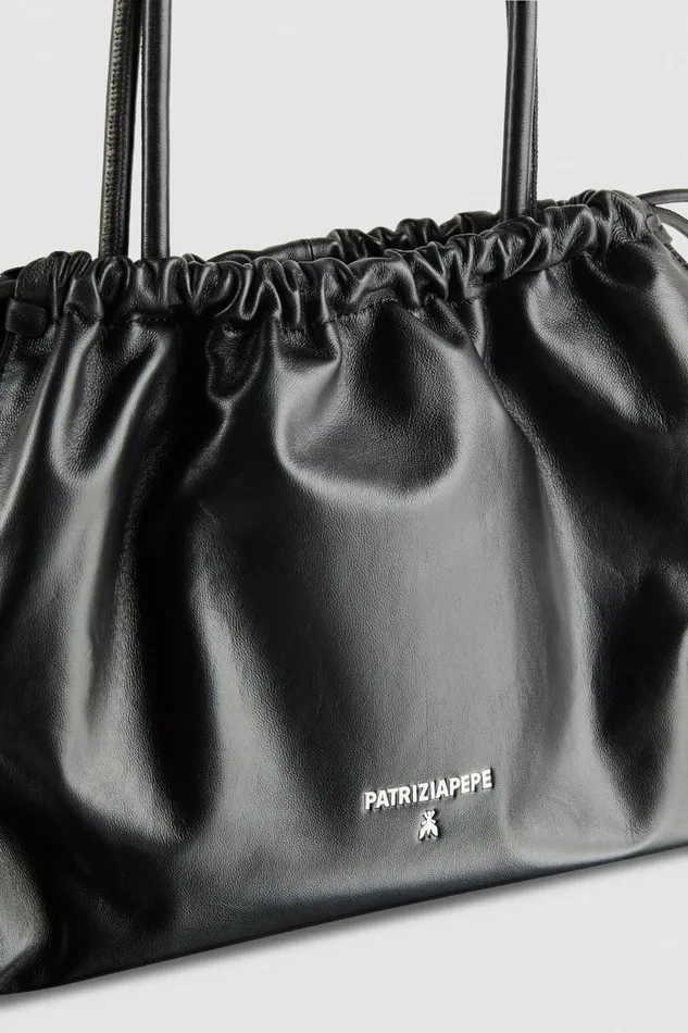 Patrizia Pepe Shoppers Medium Soft Rock Bag Black 8211 Women