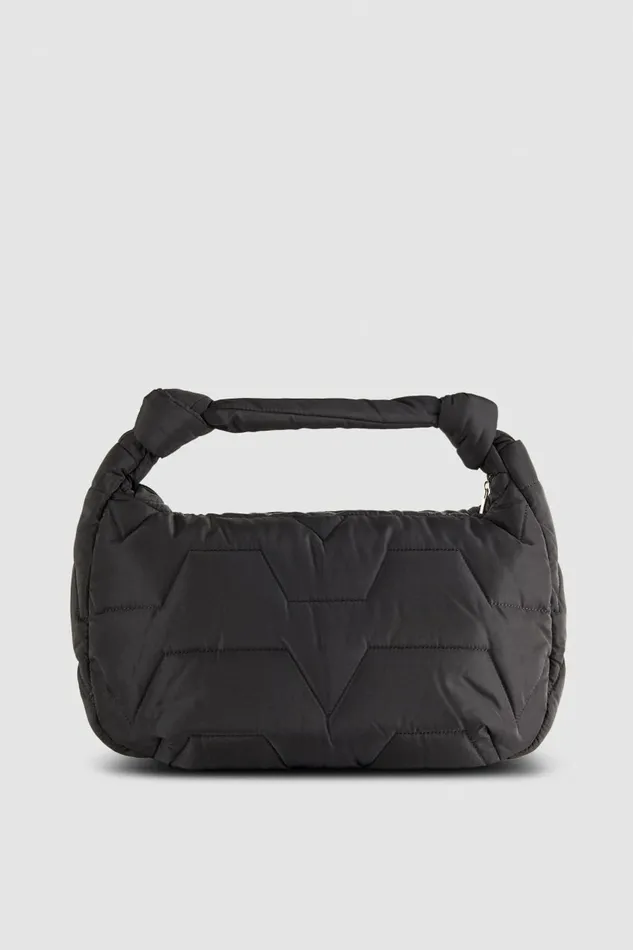 Patrizia Pepe Shoppers Nylon Shoulder Bag With Zipper Black 8211 Women