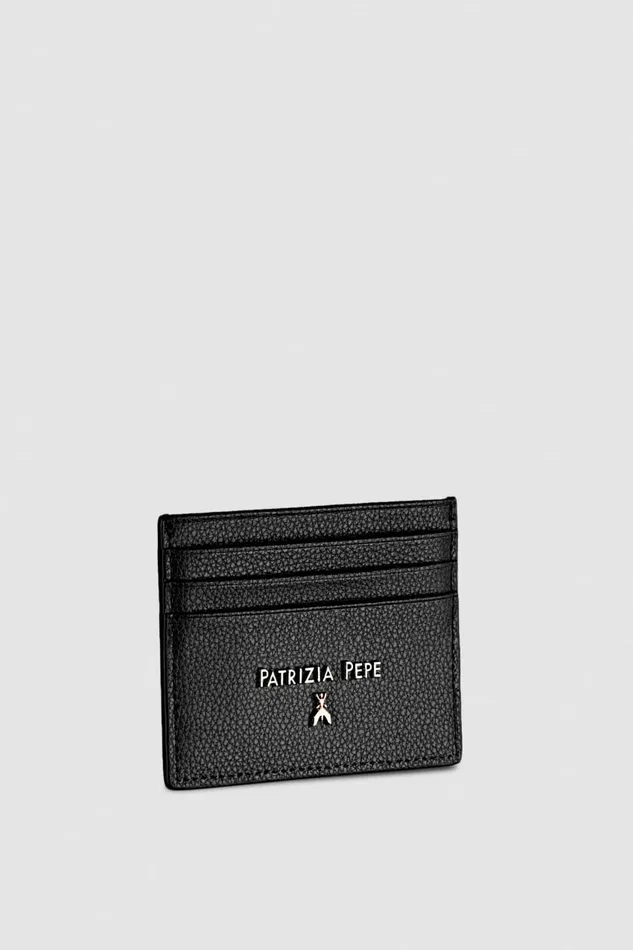 Patrizia Pepe Small Leather Goods Leather Card Holder Black 8211 Women