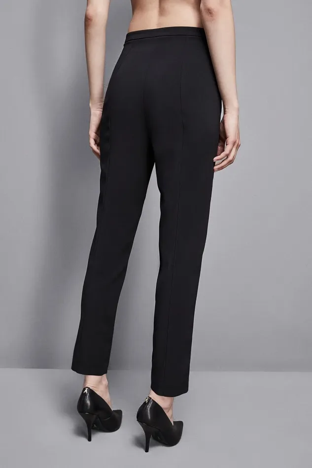 Patrizia Pepe Tailleur Essential Crepe Cigarette Pants Black 8211 Women