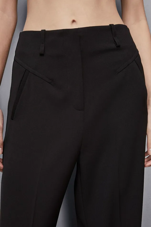 Patrizia Pepe Tailleur Essential Palazzo Pants Black 8211 Women