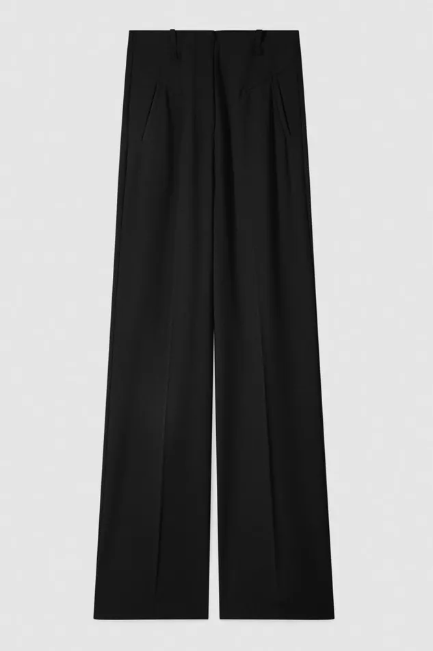 Patrizia Pepe Tailleur Essential Palazzo Pants Black 8211 Women