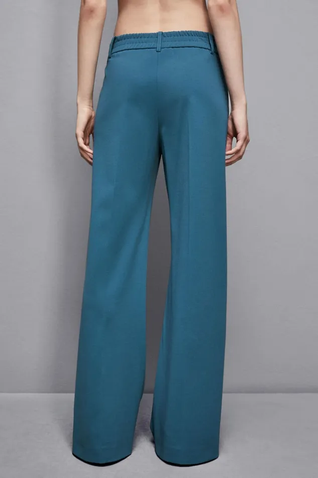 Patrizia Pepe Tailleur LowWaisted Palazzo Fit Pants Green 8211 Women