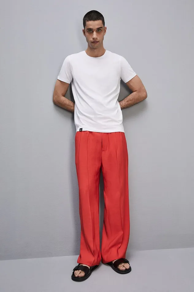 Patrizia Pepe Tops and Shirts Slim Fit TShirt In Lyocell Jersey And Cotton White 8211 Men