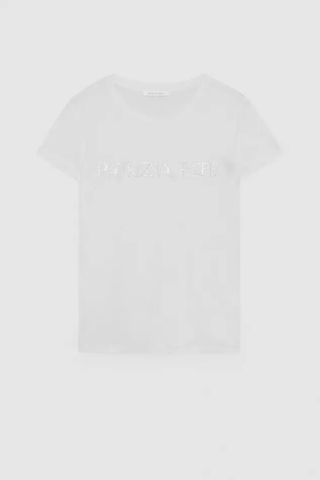 Patrizia Pepe Tops Essential TShirt White 8211 Women