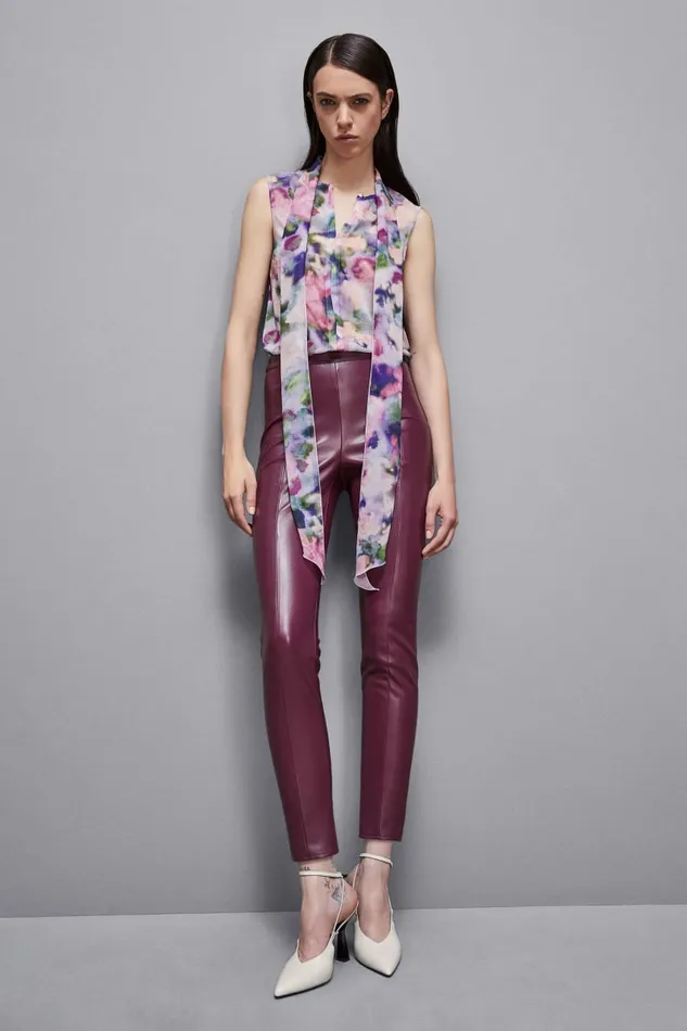 Patrizia Pepe Tops Regular Top In Patterned Georgette Multicolor 8211 Women