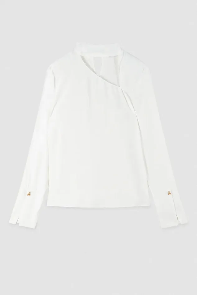Patrizia Pepe Tops Viscose Crepe Tunic White 8211 Women