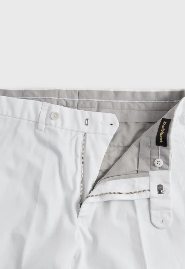 Paulstuart Pants Mens Cotton Plain Front Newton Pant White Paulstuart Pants Mens Cotton Plain Front Newton Pant White