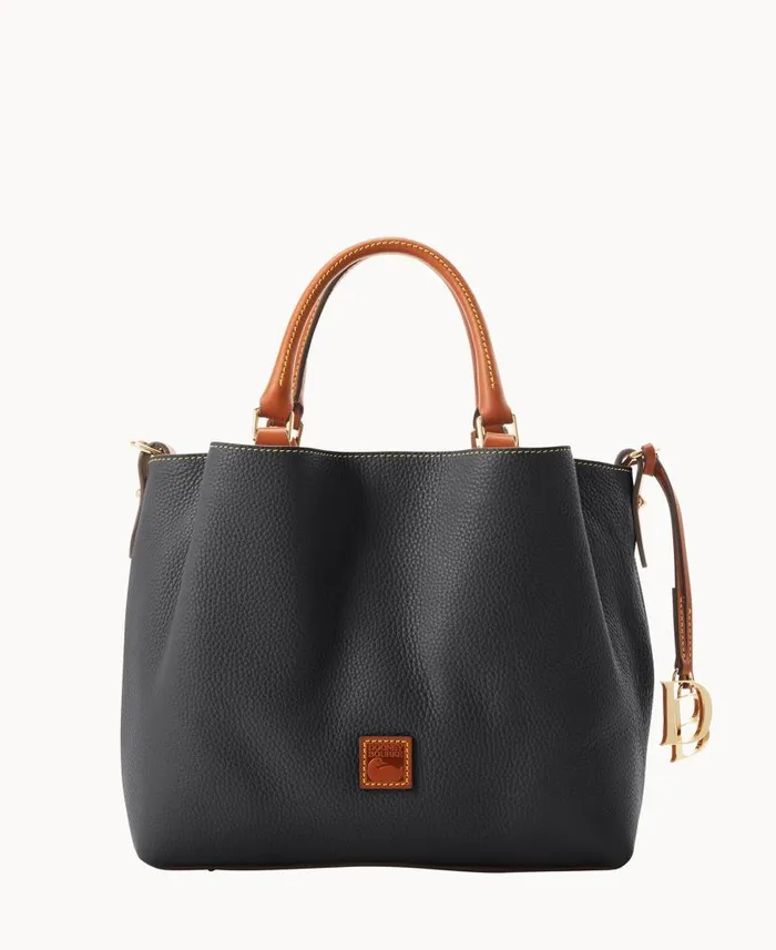 Pebble Grain Barlow Black Woman Dooney and Bourke Satchels