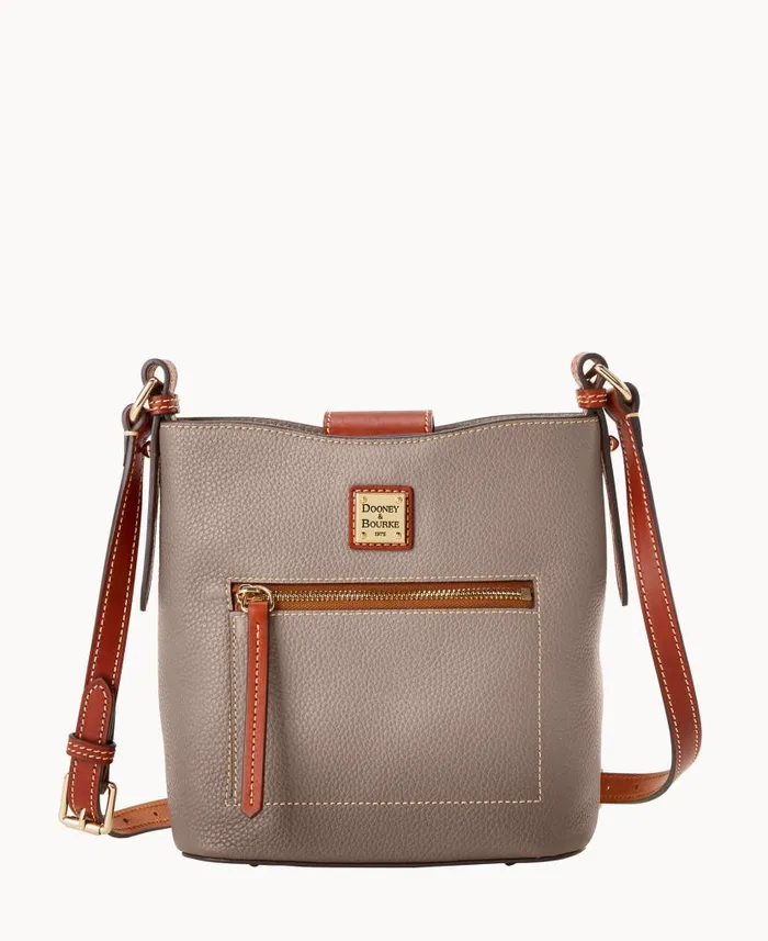 Pebble Grain Small Ridley Taupe Woman Dooney and Bourke Shoulder Bags