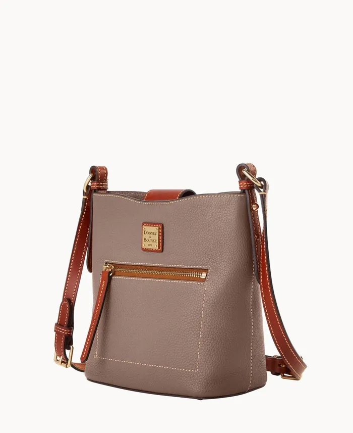 Pebble Grain Small Ridley Taupe Woman Dooney and Bourke Shoulder Bags Pebble Grain Small Ridley Taupe Woman Dooney and Bourke Shoulder Bags