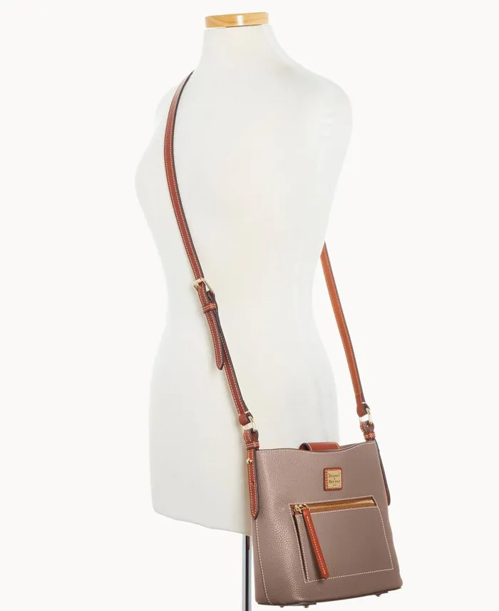 Pebble Grain Small Ridley Taupe Woman Dooney and Bourke Shoulder Bags Pebble Grain Small Ridley Taupe Woman Dooney and Bourke Shoulder Bags