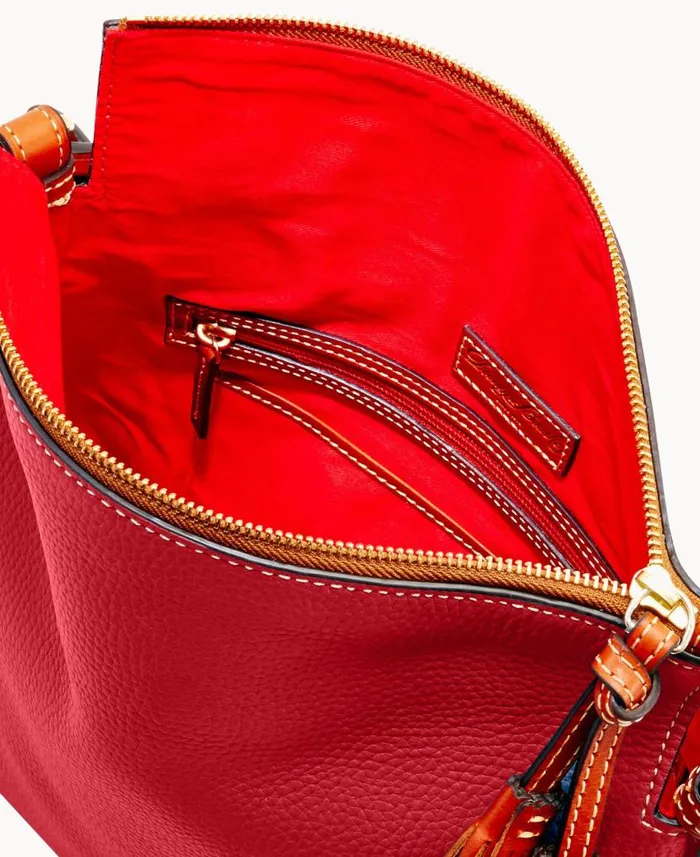 Pebble Grain Twist Strap Hobo Red Woman Dooney and Bourke Shoulder Bags Pebble Grain Twist Strap Hobo Red Woman Dooney and Bourke Shoulder Bags