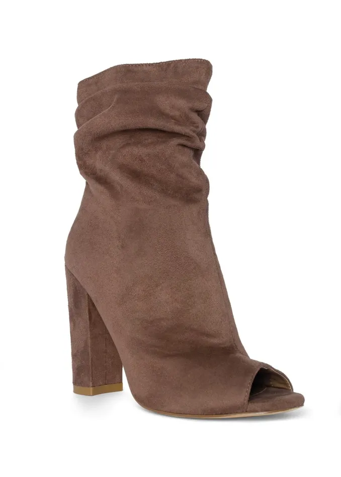 PEEP TOE BOOTIES Taupe Women VENUS Boots and Booties