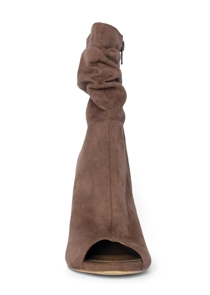 PEEP TOE BOOTIES Taupe Women VENUS Boots and Booties