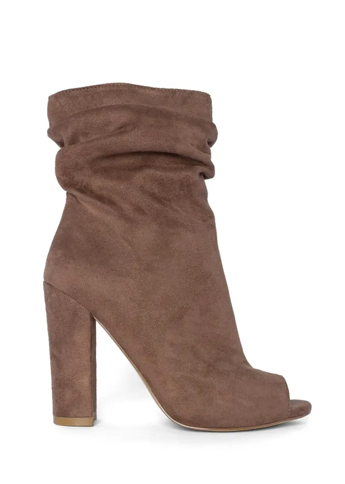 PEEP TOE BOOTIES Taupe Women VENUS Boots and Booties