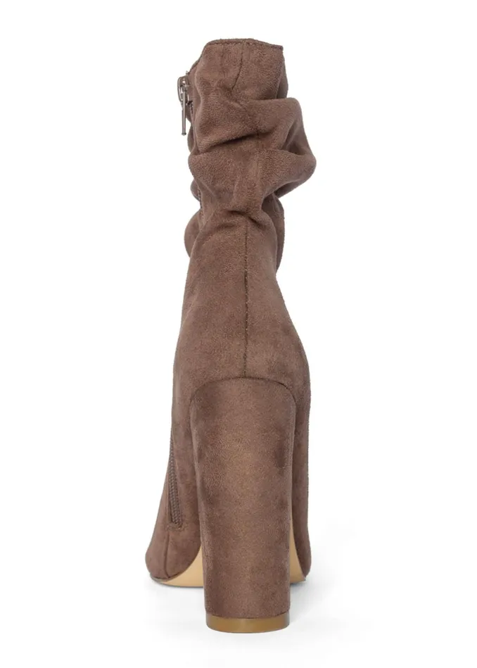 PEEP TOE BOOTIES Taupe Women VENUS Boots and Booties