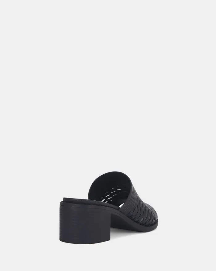 Peep Toes FRANCISCO BLACK Mid Heels NOVO Shoes Women