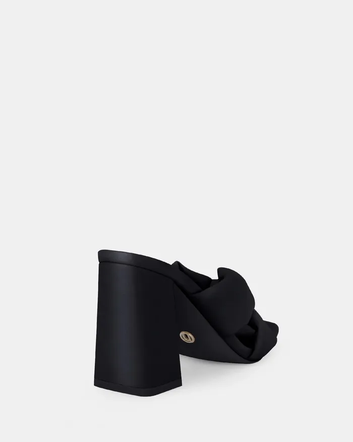 Peep Toes Women NOVO Shoes FAIZA BLACK Open Toe Heels