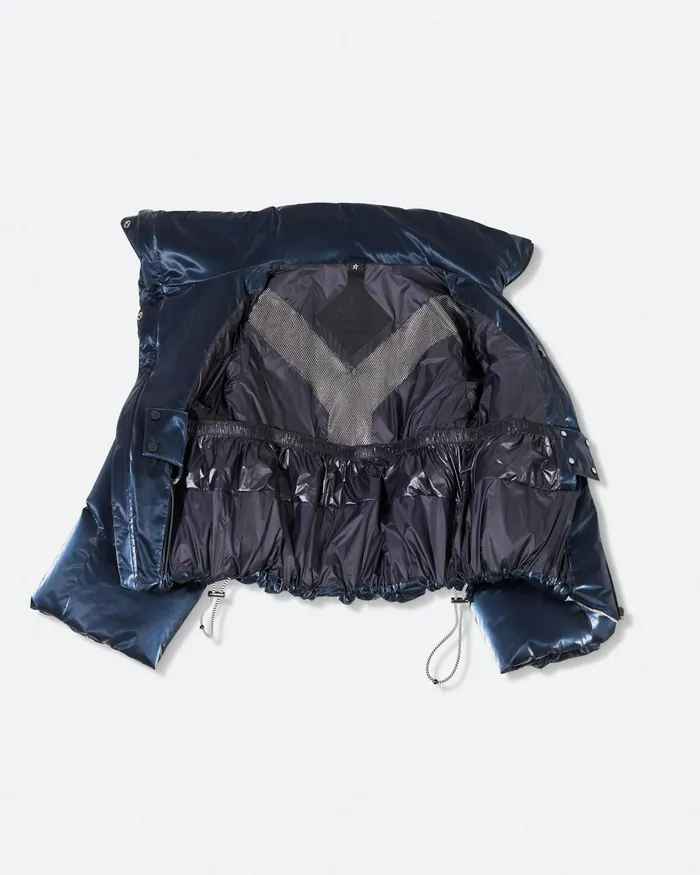 Perfect Moment Ariel Down Bomber Jacket Blue Liquid Women Jackets