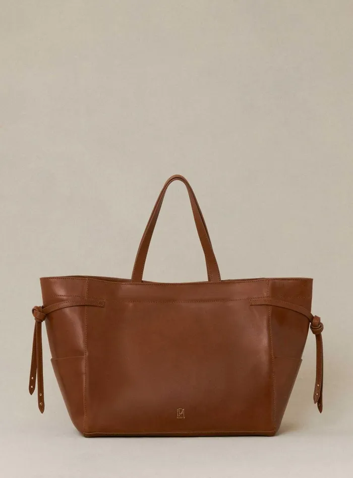 Petite Mendigote Baskets Fw24 Cabas Susanne Cuir Camel Leather 8211 Women