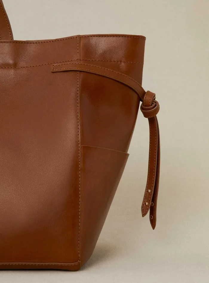 Petite Mendigote Baskets Fw24 Cabas Susanne Cuir Camel Leather 8211 Women