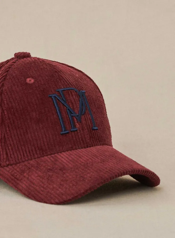 Petite Mendigote Caps and Scarves Fw24 Casquette Anouk Velour Bordeaux 8211 Women