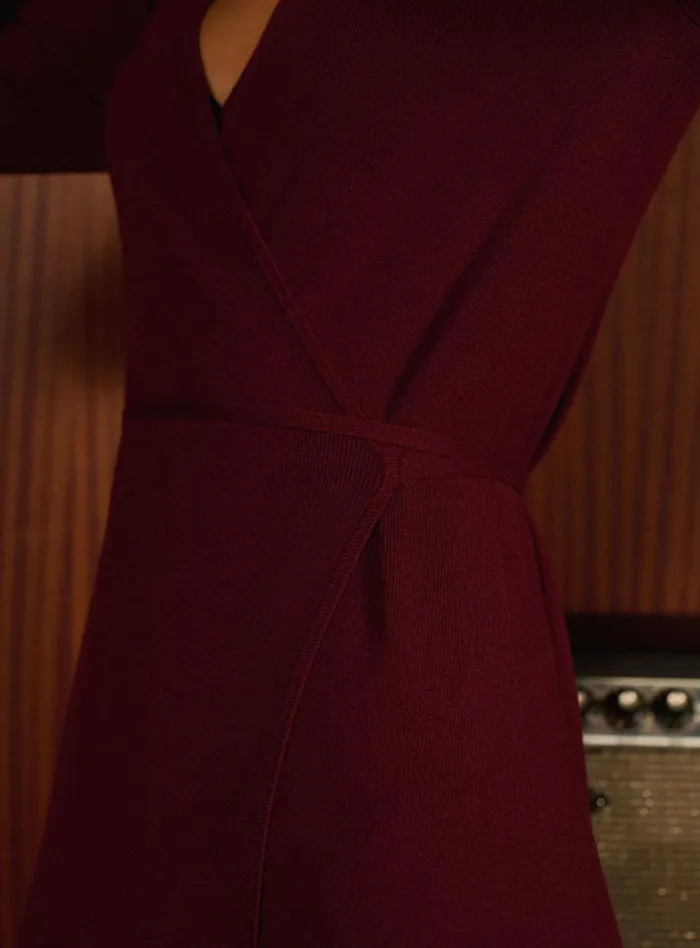 Petite Mendigote Dresses Fw24 Robe Jersey Robbie Bordeaux 8211 Women