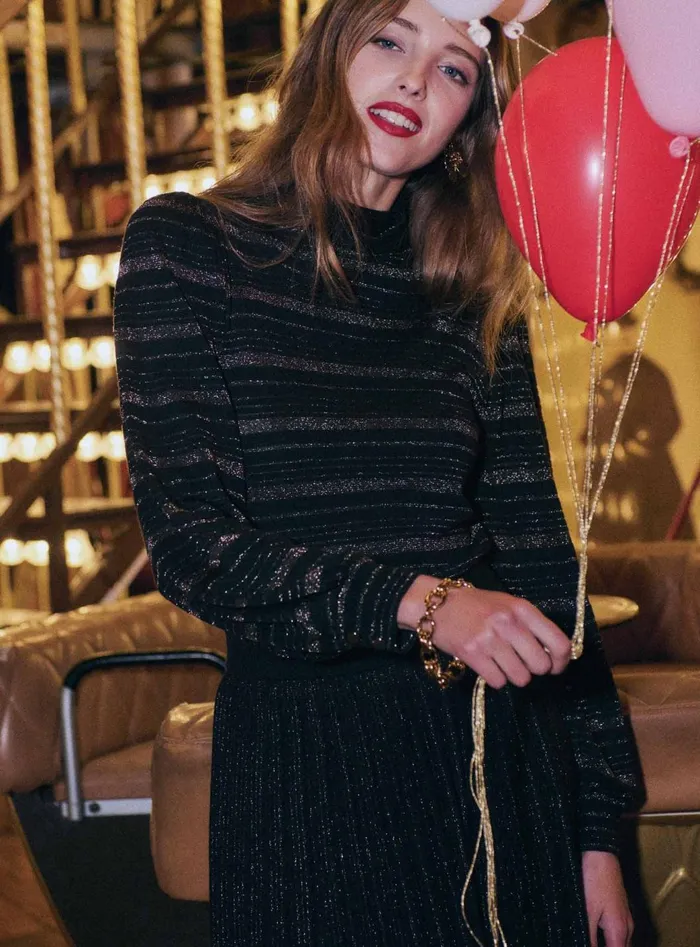 Petite Mendigote Meshes Milo Sweater Black 8211 Women