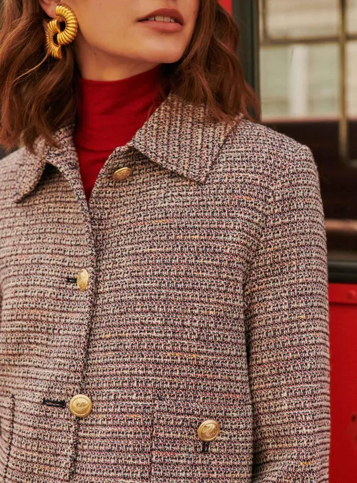 Petite Mendigote Tailors Fw24 Veste Octavie Jacquard Multico 8211 Women