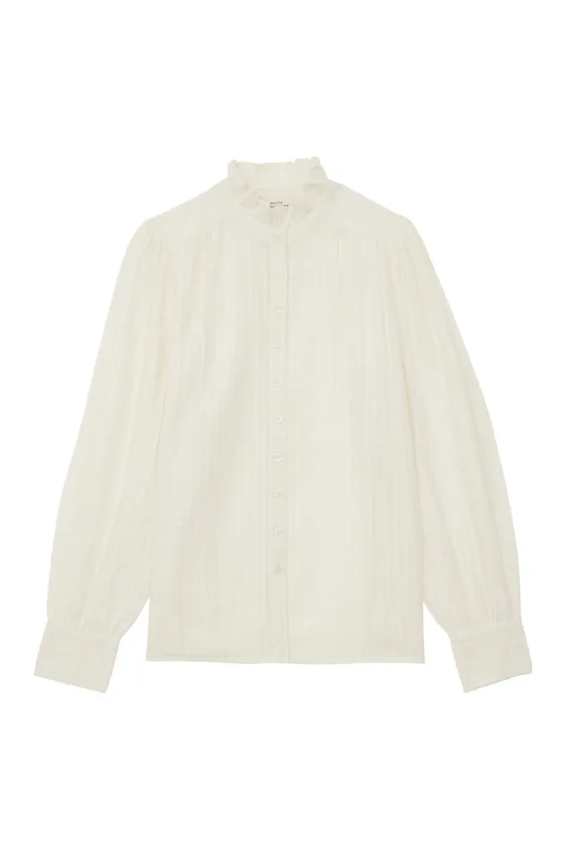 Petite Mendigote Tops Blouses Fw24 Top Tabatha Uni Ecru 8211 Women