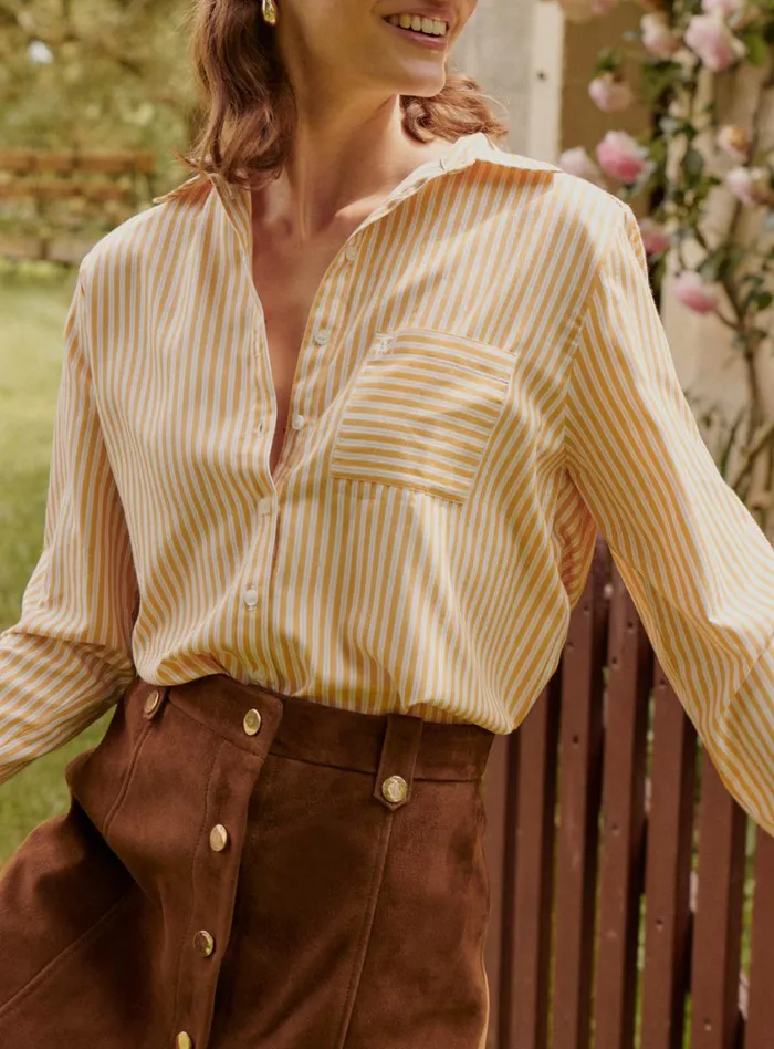 Petite Mendigote Tops Blouses Teyane Shirt Yellow 8211 Women